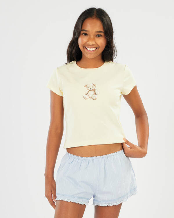 Girl's Teddy Bear Top