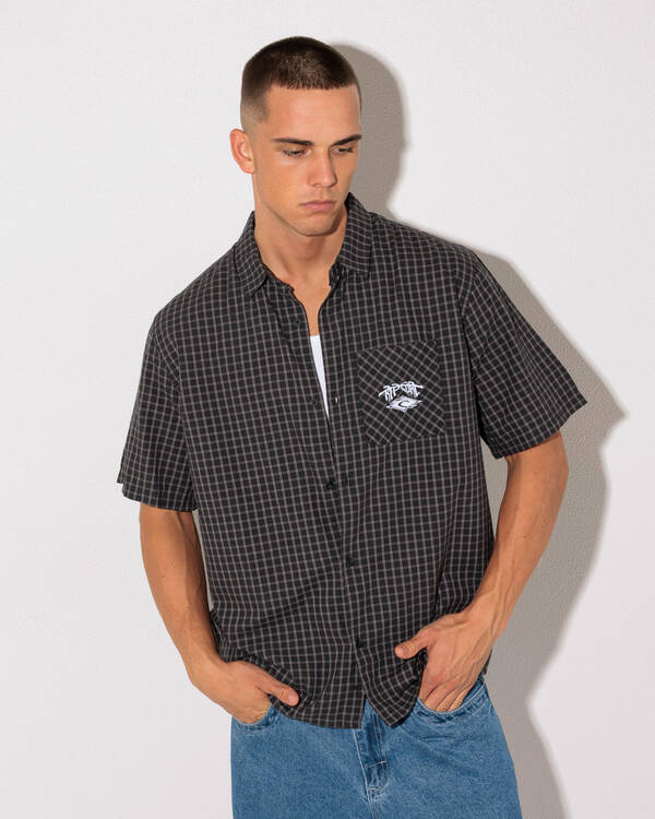 Liquid Trips Check Short Sleeve Shirt