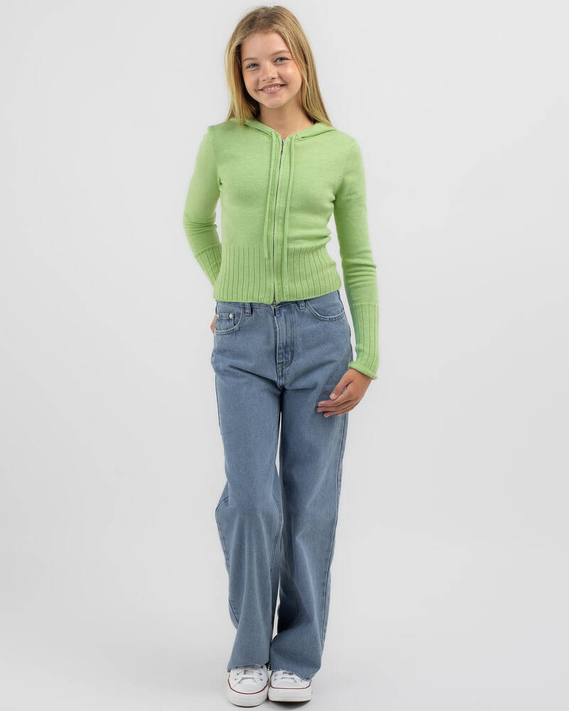 Ava And Ever Girls' Cady Hooded Zip Knit Jumper for Womens