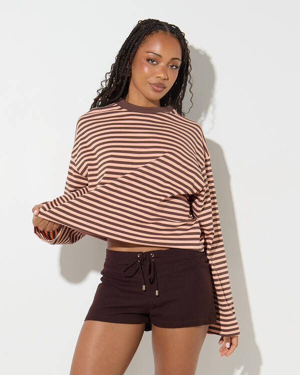 Janet Striped Long Sleeve Top