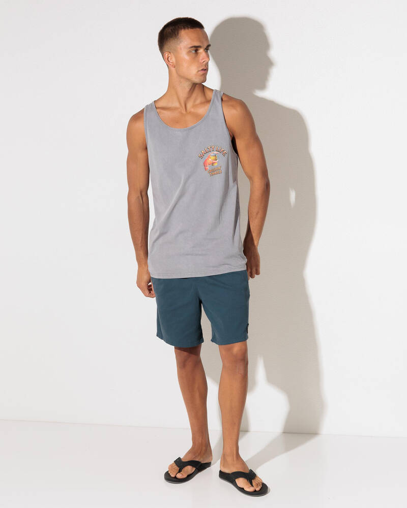 Salty Life Crushin' Tinnies 2.0 Singlet for Mens
