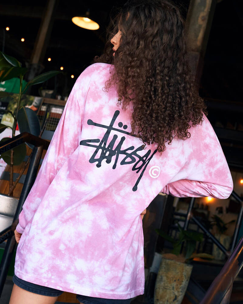 Stussy Verna Tie Dye Long Sleeve T-Shirt for Womens