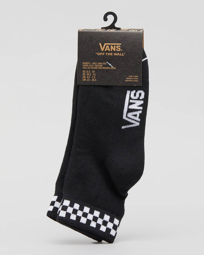Vans Womens Peek-A-Check Crew Socks for Womens