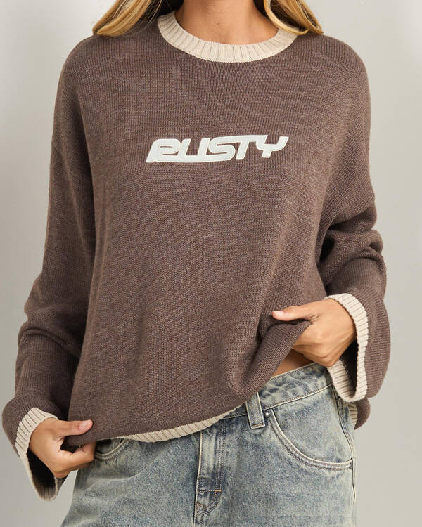 Rusty Rider Relaxed Knit Jumper for Womens