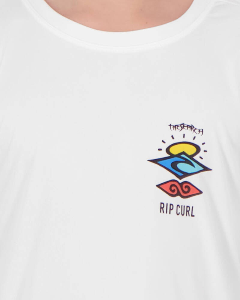 Rip Curl Boys' Search Logo Long Sleeve Rash Vest for Mens