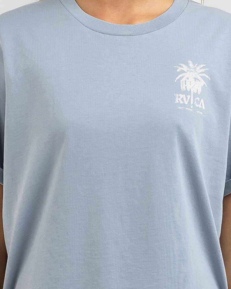 RVCA Radio Palms Cuffed T-Shirt for Womens