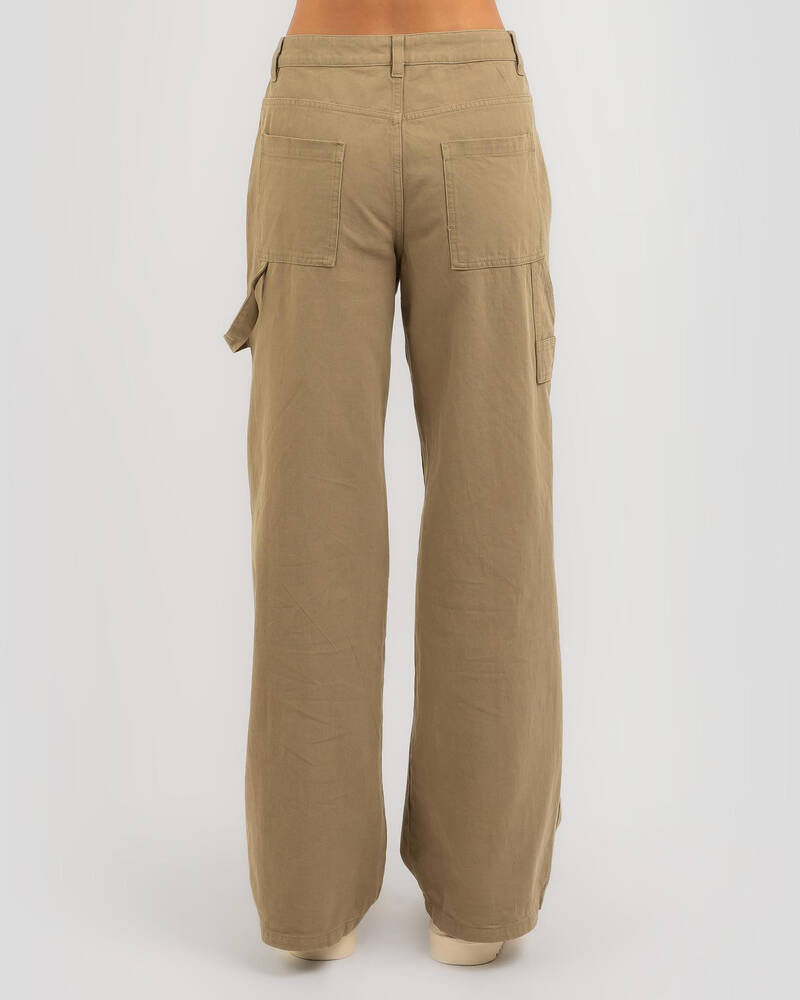 Rusty Billie Mid Rise Carpenter Pants for Womens