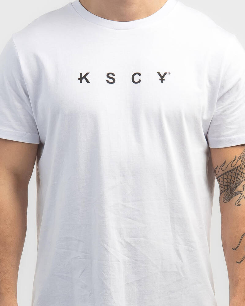 Shop Kiss Chacey Zomp Dual Curved TShirt In Optical White Fast