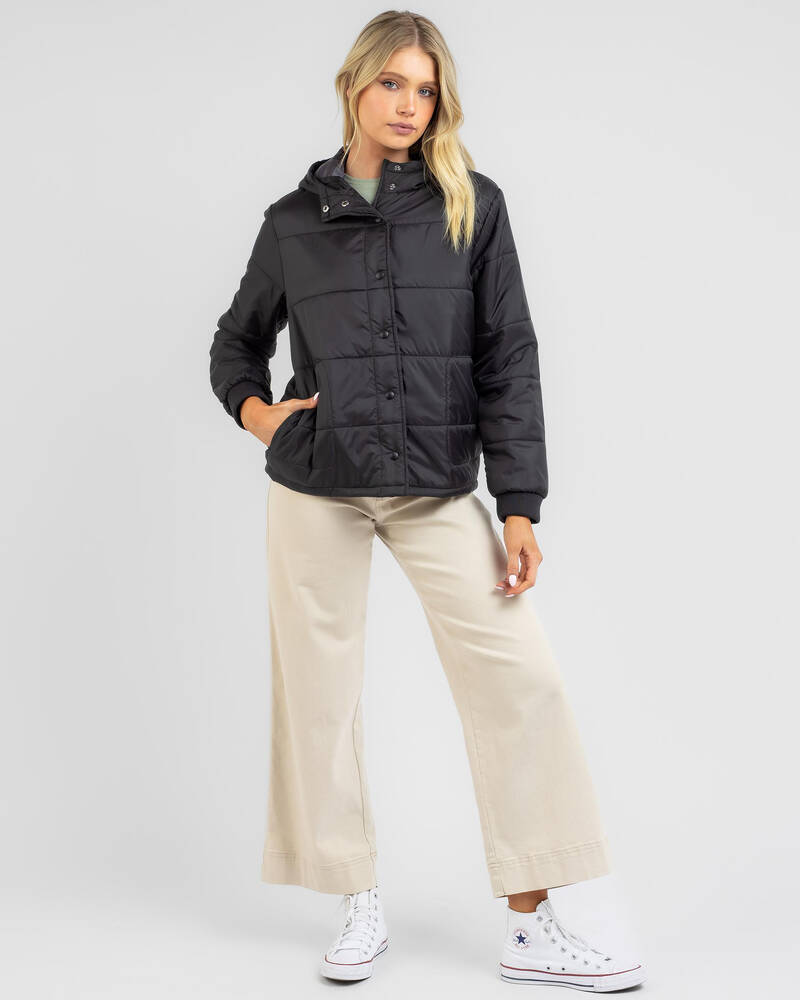 Volcom Puff It Up Hooded Puffer Jacket for Womens