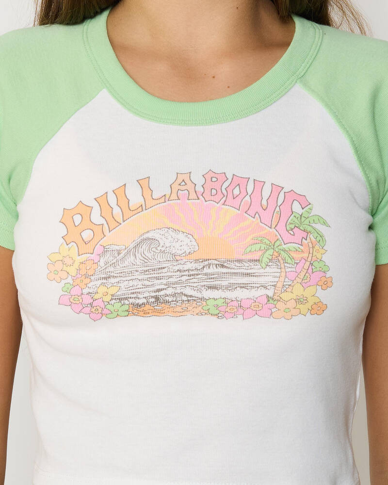 Billabong Girls' Tropical Views Raglan T-Shirt for Womens