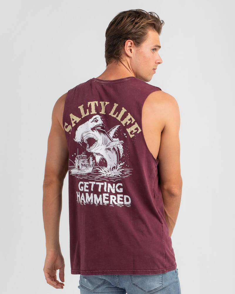 Salty Life Hammered Muscle Tank for Mens