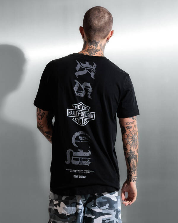 Harley-Davidson Carve Duel Curved T-Shirt