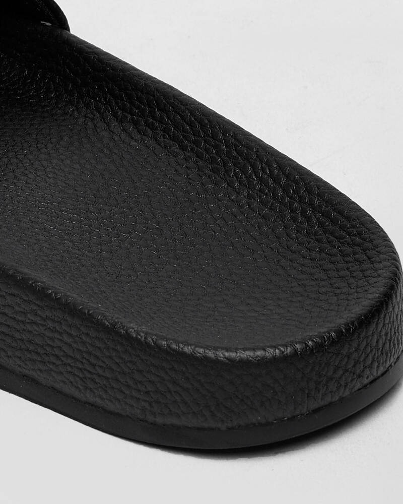 Shop The Mad Hueys Ahoy F*ckers Slides In Black Fast Shipping & Easy Returns City Beach