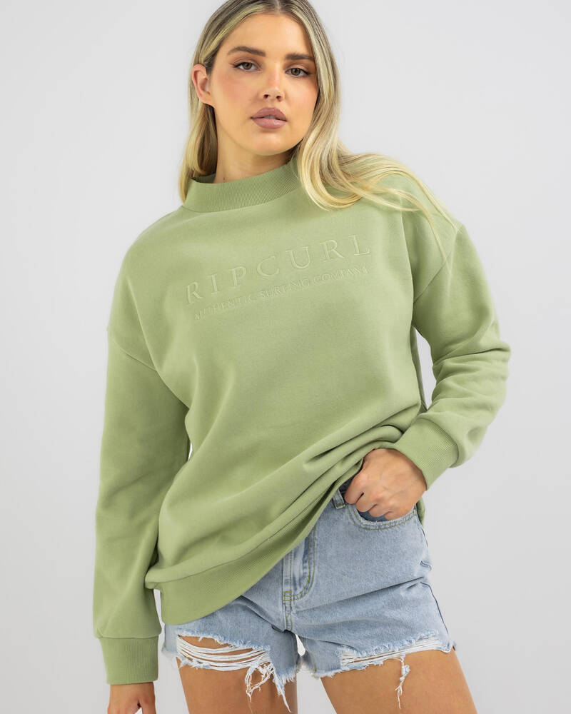 Rip Curl Premium Surf Crewneck Sweatshirt for Womens