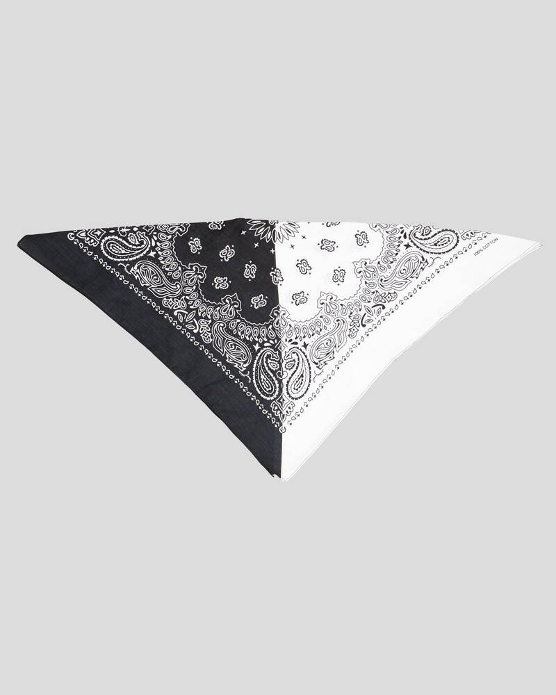 Miscellaneous Black And White Bandana for Mens