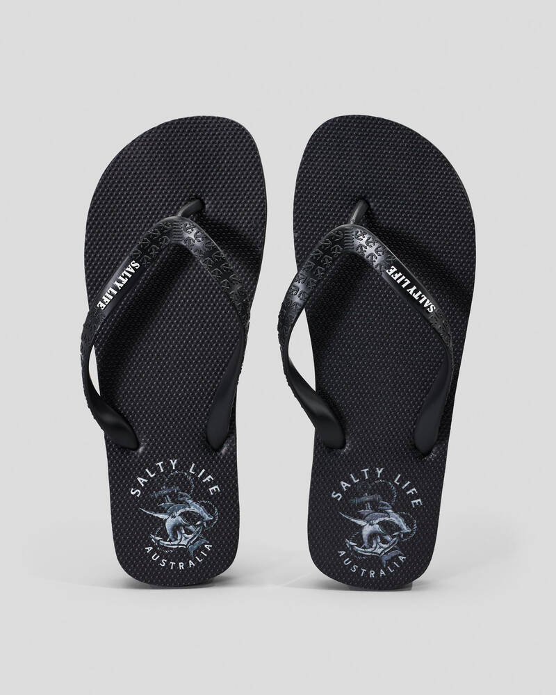Salty Life Hammered Thongs for Mens