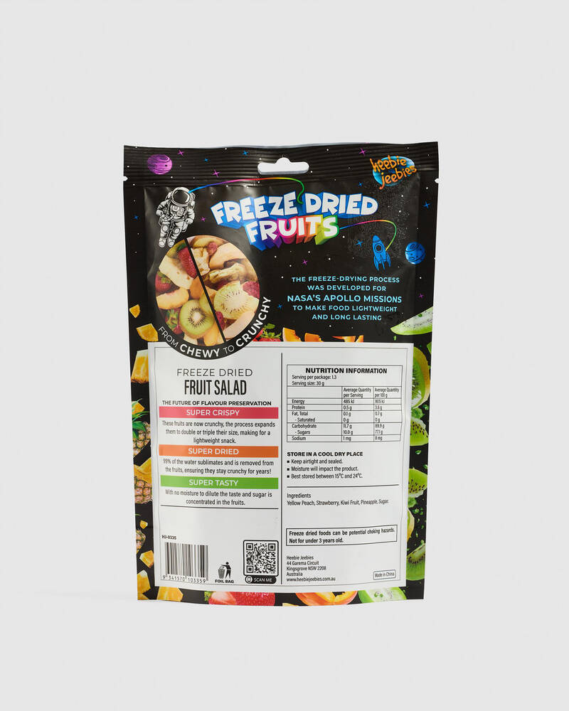 Heebie Jeebies Large Freeze Dried Fruit Salad for Unisex