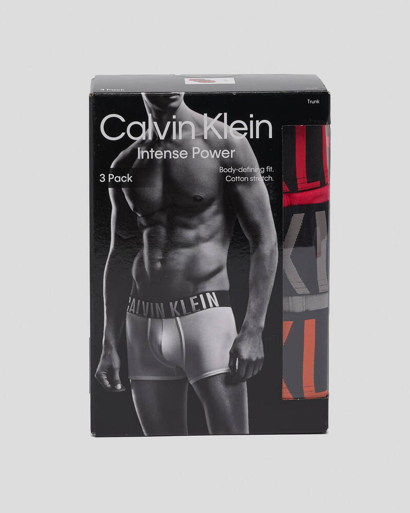 Calvin Klein Intense Power Cotton Trunks 3 Pack for Mens