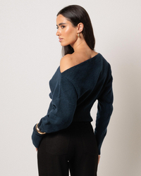 Ava And Ever Anni Off Shoulder Knit Jumper for Womens image number null