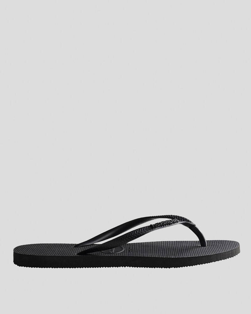 Havaianas Slim Metal Logo Rock Thongs for Womens