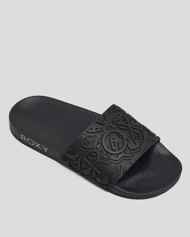 Roxy Girls' Roxy Slippy Mandala II Slide Sandals for Womens
