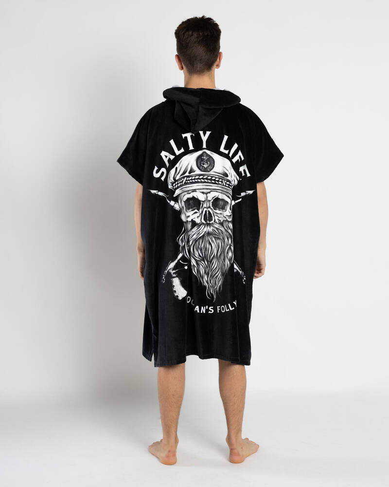 Salty Life Overboard Hooded Towel for Mens