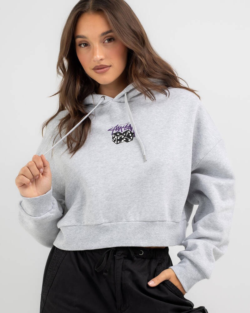 Stussy Pair of Dice Cropped Hoodie for Womens