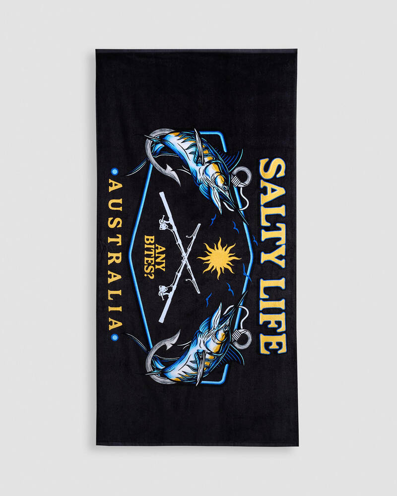 Salty Life Anglers Dream Beach Towel for Mens