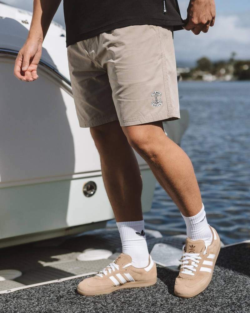 The Mad Hueys Skull Anchor Volley Shorts for Mens