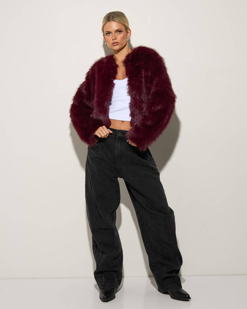Ava And Ever Harlow Faux Fur Jacket for Womens