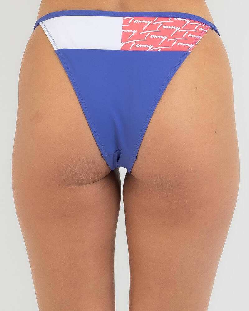 Tommy Hilfiger True TJ Adjustable String Bikini Bottom for Womens