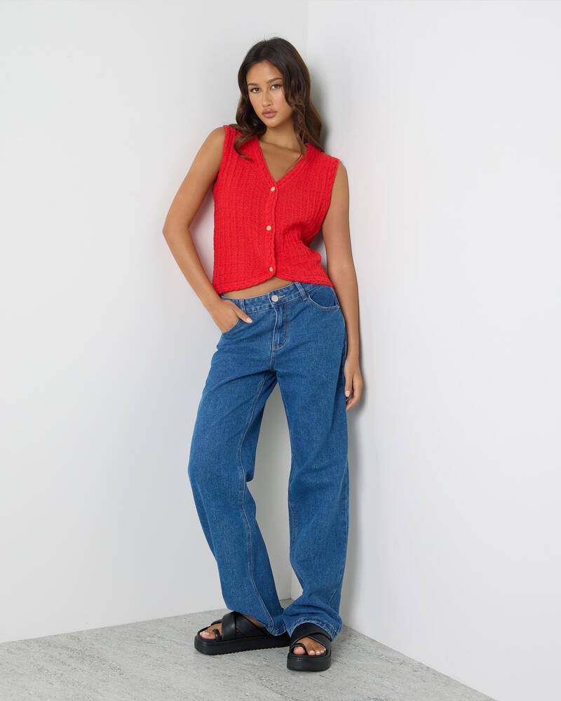 Pink Diamond Madeleine Knit Top for Womens