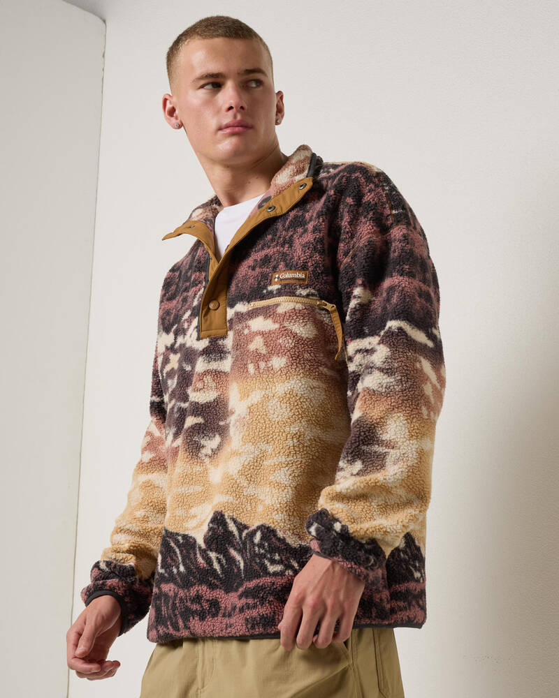 Columbia Helvetia II Printed Half Snap Fleece Sweatshirt for Mens