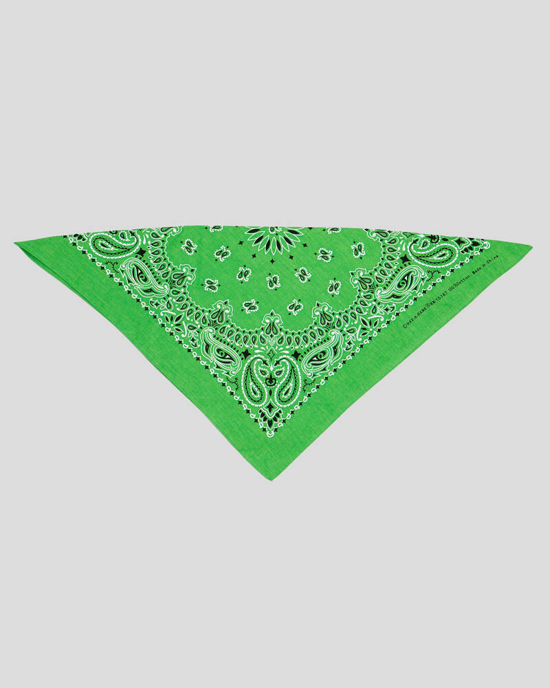 Get It Now Green Paisley Bandana for Mens