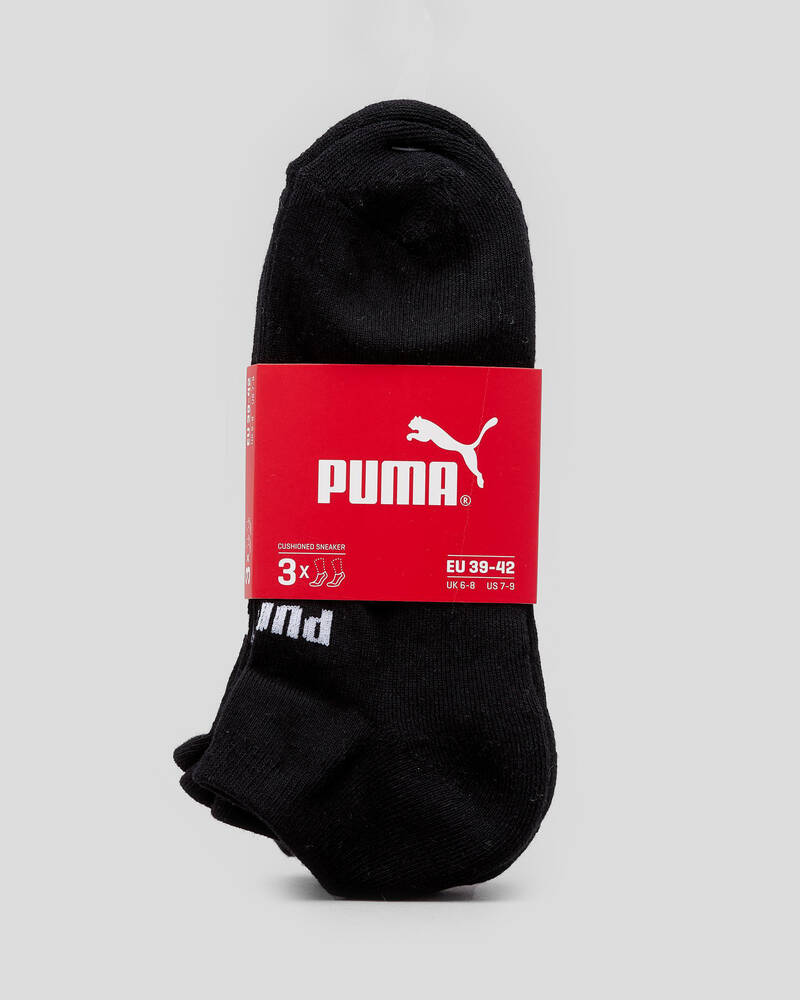 Puma Boys' Sneaker Cushioned Crew Socks 3 Pack for Mens