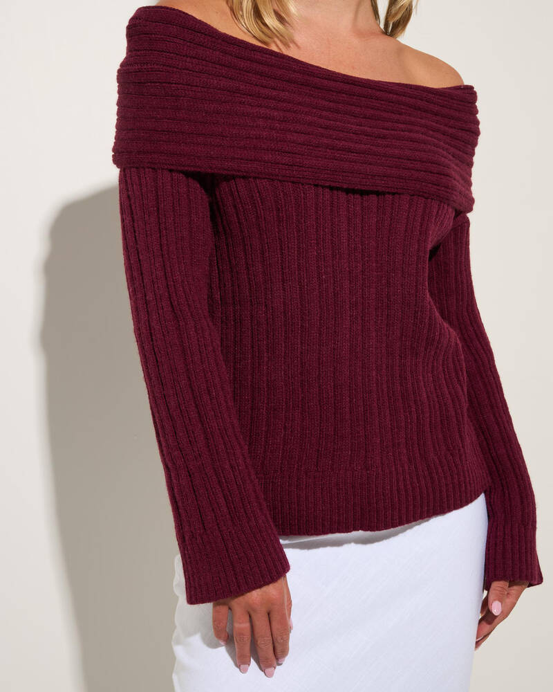 Ava And Ever Percy Off Shoulder Knit Top for Womens