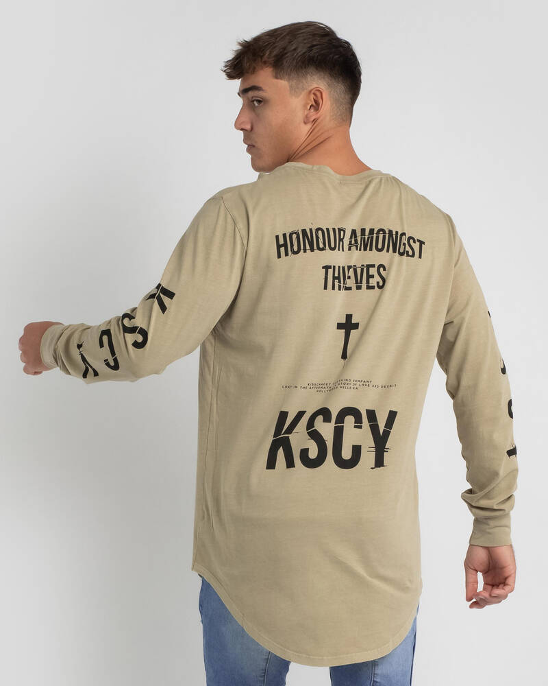 Kiss Chacey Code Cape Back Long Sleeve T-Shirt for Mens