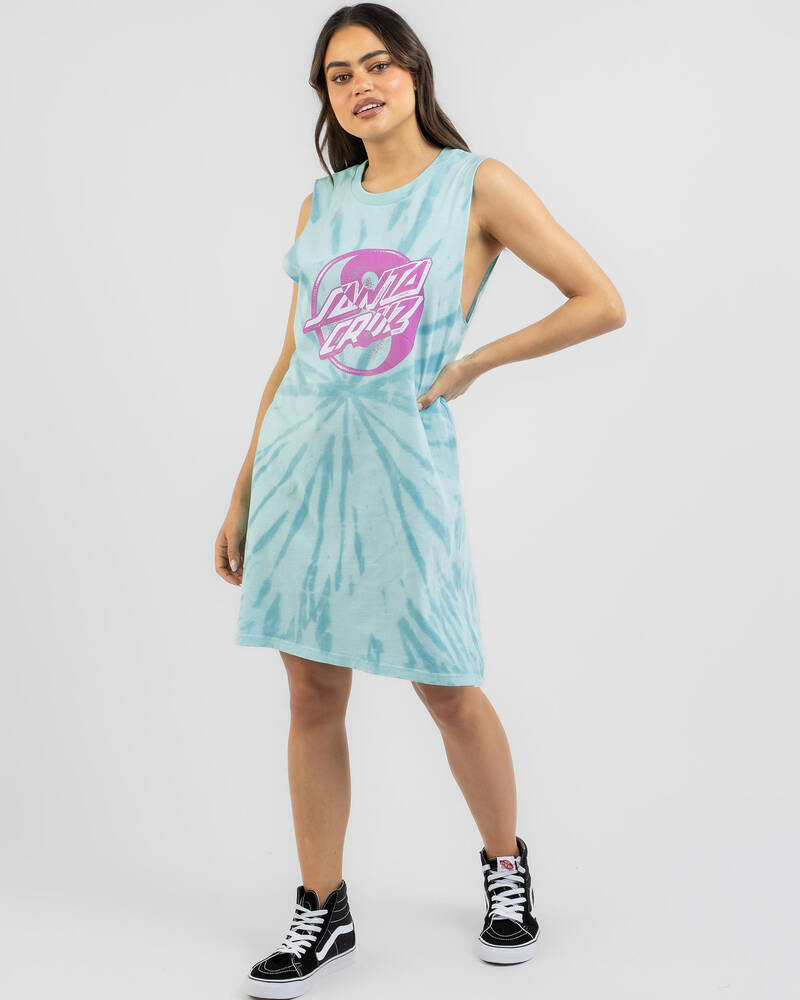 Santa Cruz Yin Yang Dot Tank Dress for Womens