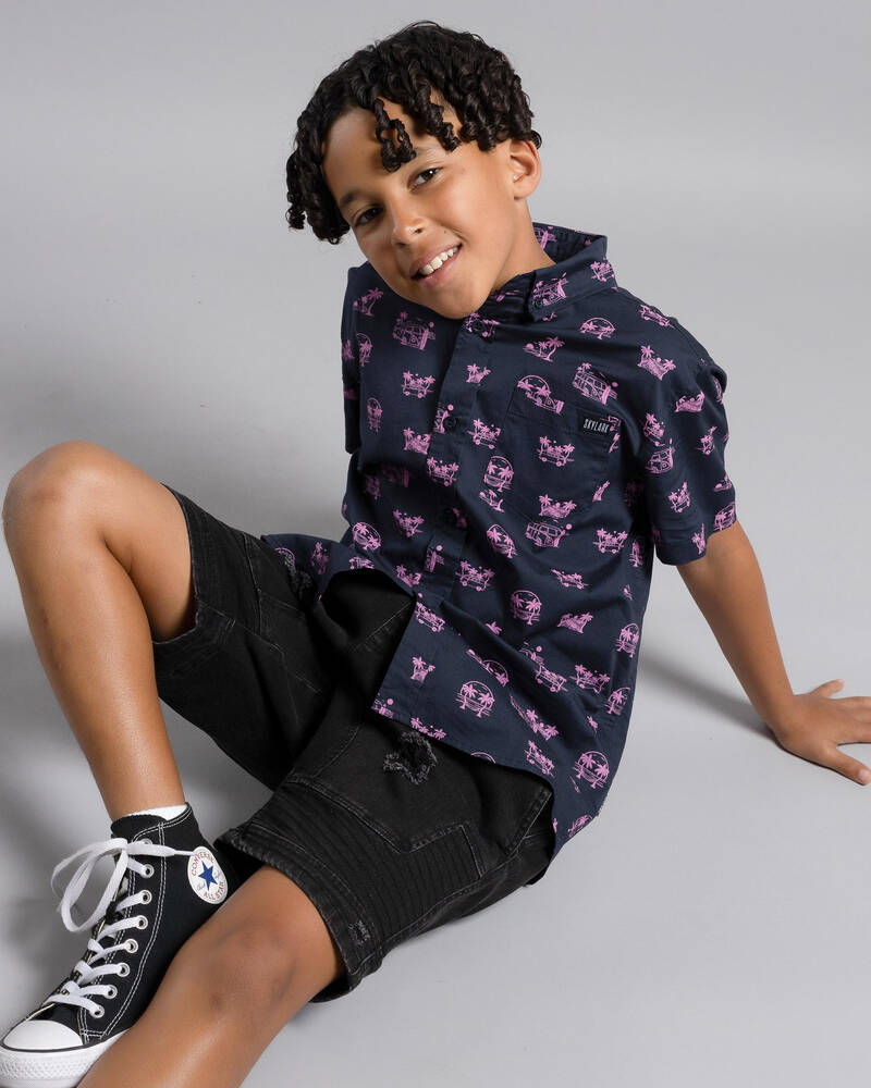 Skylark Boys' Helmsman Short Sleeve Shirt for Mens