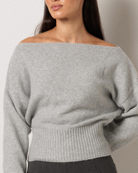 Ava And Ever Anni Off Shoulder Knit Jumper for Womens image number null