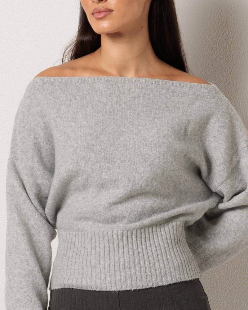 Ava And Ever Anni Off Shoulder Knit Jumper for Womens