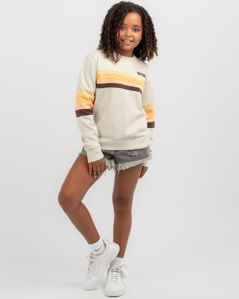 Rip Curl Girls' Revival Pannelled Crew Jumper for Womens
