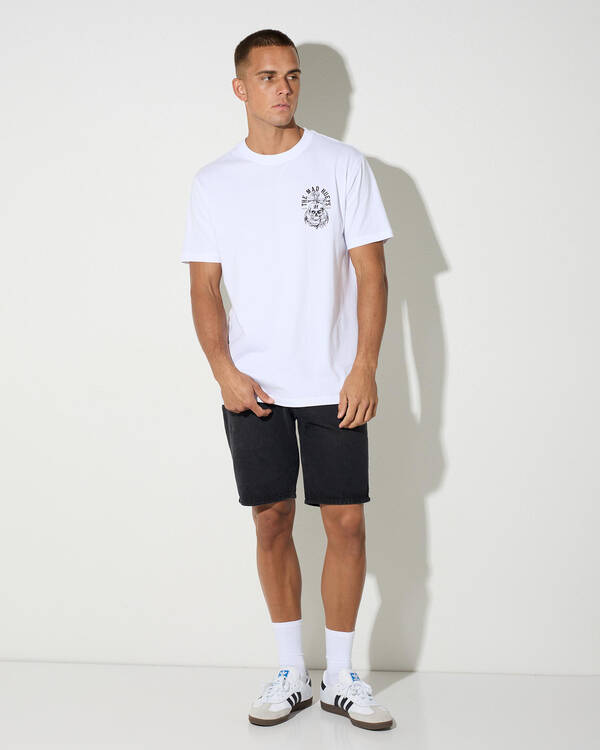 The Mad Hueys Rope Skull Anchor T-Shirt for Mens