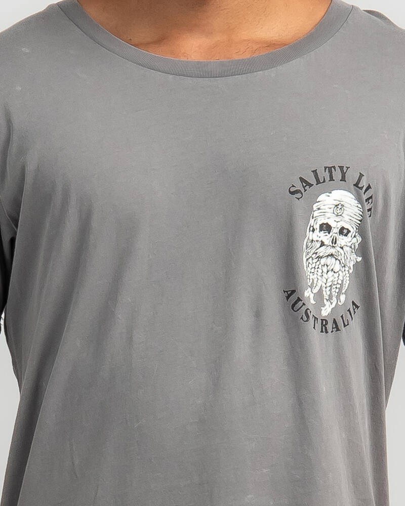 Salty Life Pirate T-Shirt for Mens