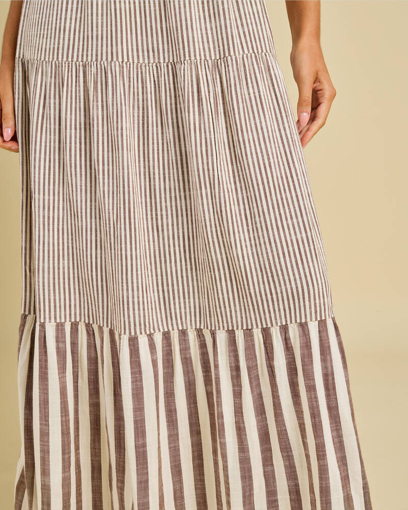 Roxy Tropical Glow Maxi Stripe Dress for Womens