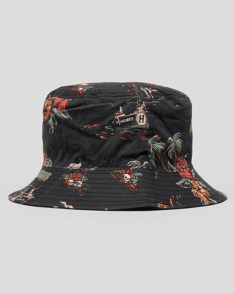 The Mad Hueys Dirty Vacation Reversible Bucket Hat for Mens