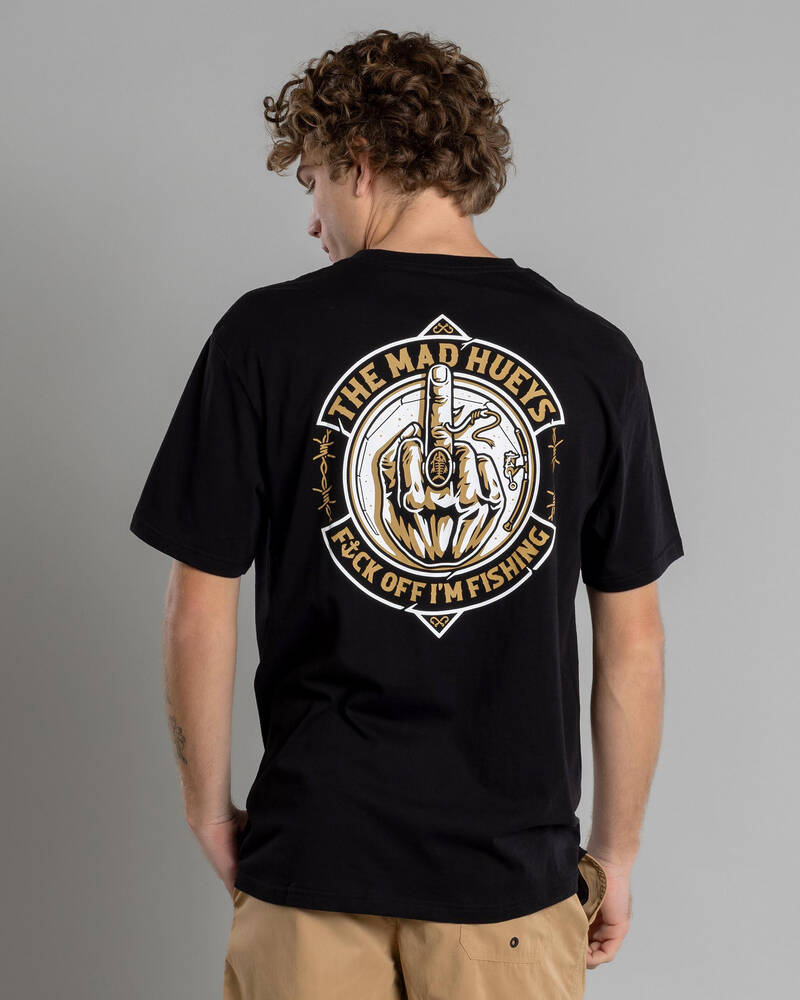 The Mad Hueys FK Off Fish On T-Shirt for Mens
