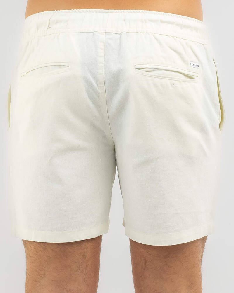 Skylark Hemp Elastic Waist Shorts for Mens