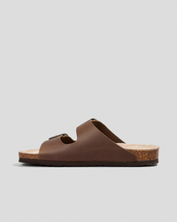 GENUINS Hawaii Oiled Leather Sandals for Mens image number null