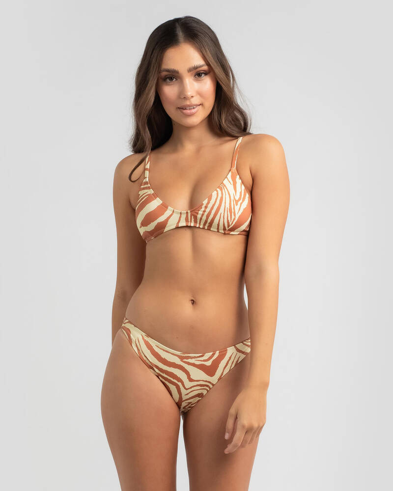 Quiksilver Zebradelia High Cut Bikini Bottom for Womens